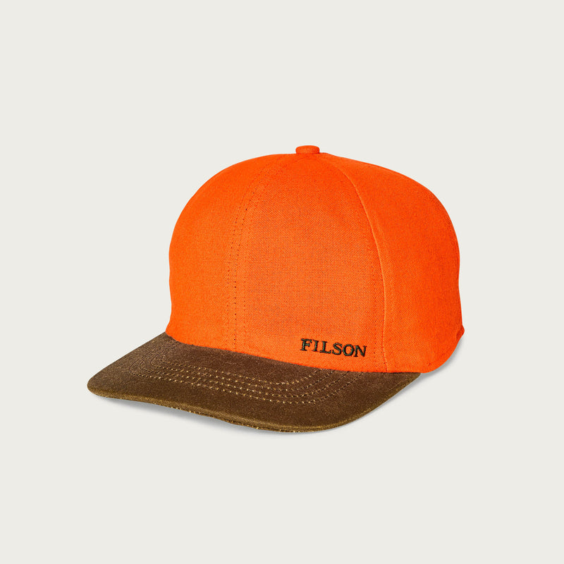 Insulated blaze/tin cloth cap by Filson | Desert tan / blaze o (Orange)