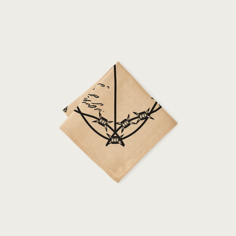 Trout bandana by Filson | Tan / barbwire fishi (Beige)