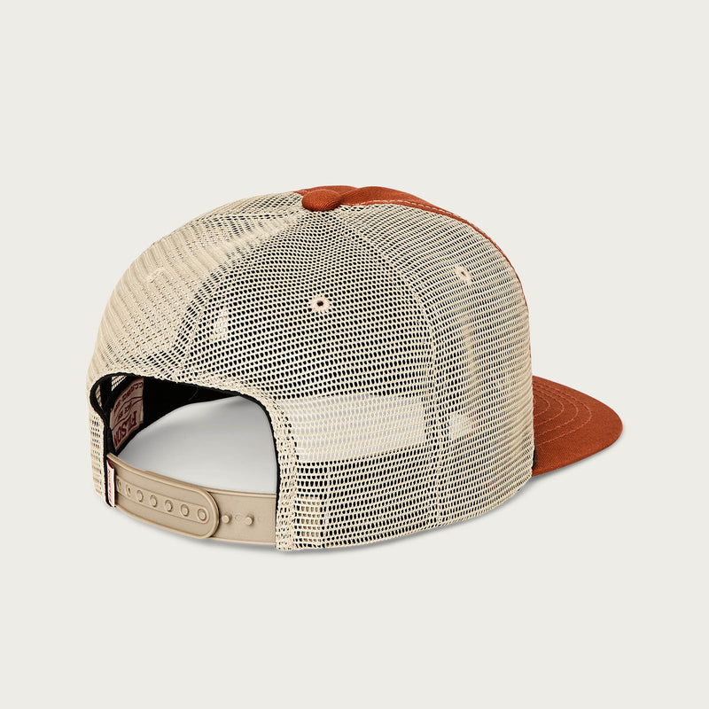 Trucker mesh cap by Filson | Iron rust / filson (Orange)