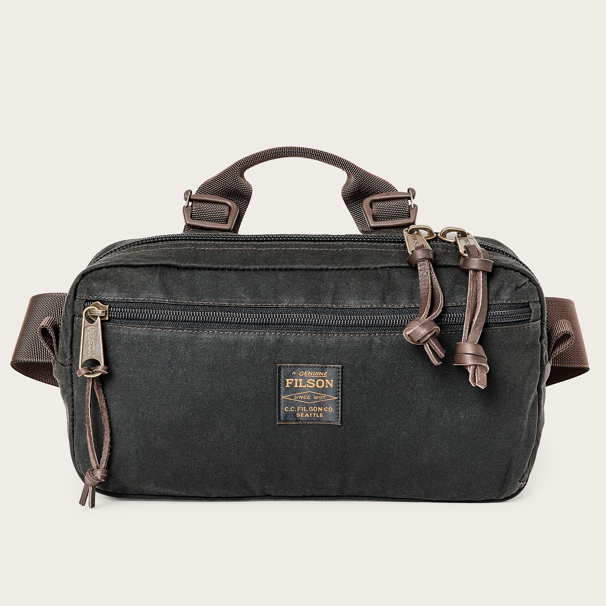 Trapper creek modular waistpack by Filson | Dark timber (Brown)