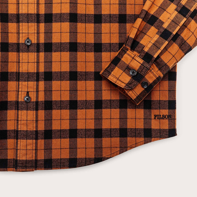 Alaskan guide shirt par Filson | Pecan black p (Orange)