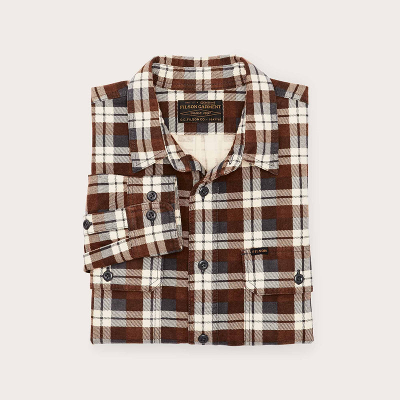 Field flannel shirt von Filson | Brown gray pl (Multicolour)