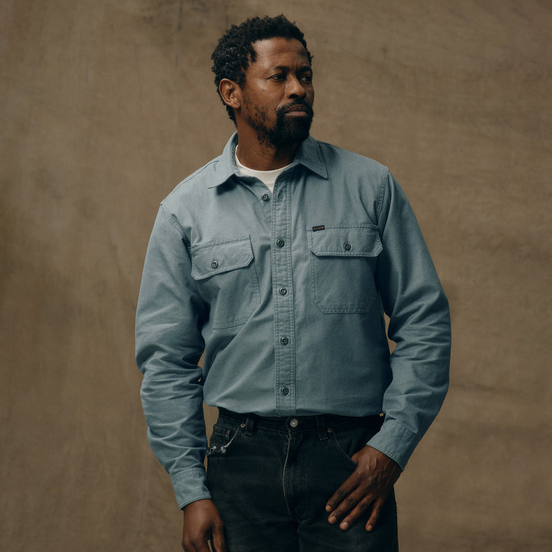 Field flannel shirt by Filson | Balsam green (Blue)