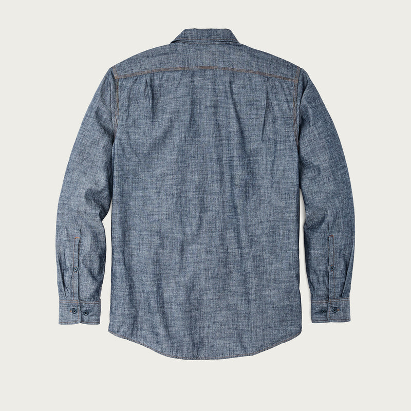 Chambray cpo shirt par Filson | Rinsed indigo chambray (Blue)