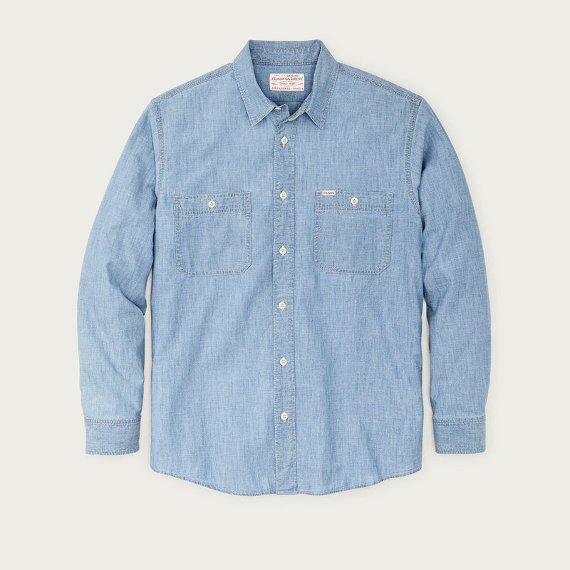Chambray cpo shirt par Filson | Light indigo chambray (Blue)