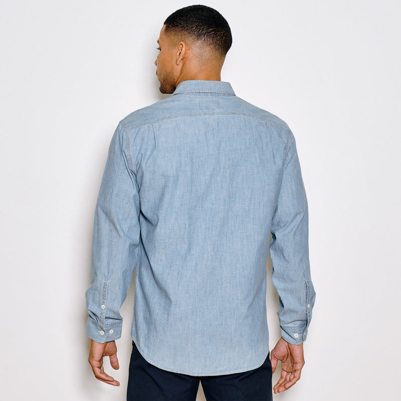Chambray cpo shirt par Filson | Light indigo chambray (Blue)