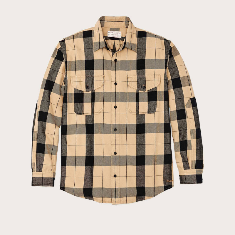 Vintage wash alaskan guide shirt von Filson | Tan black pla (Beige)