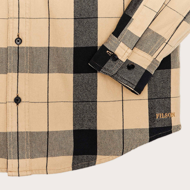 Vintage wash alaskan guide shirt von Filson | Tan black pla (Beige)