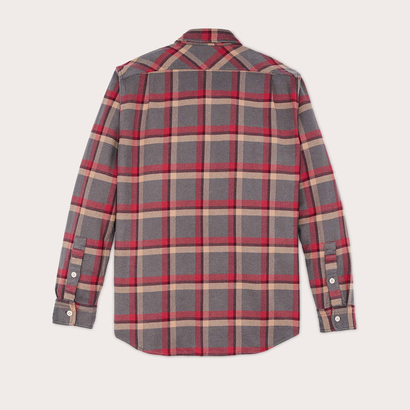 Vintage flannel work shirt von Filson | Gray red mu (Multicolour)
