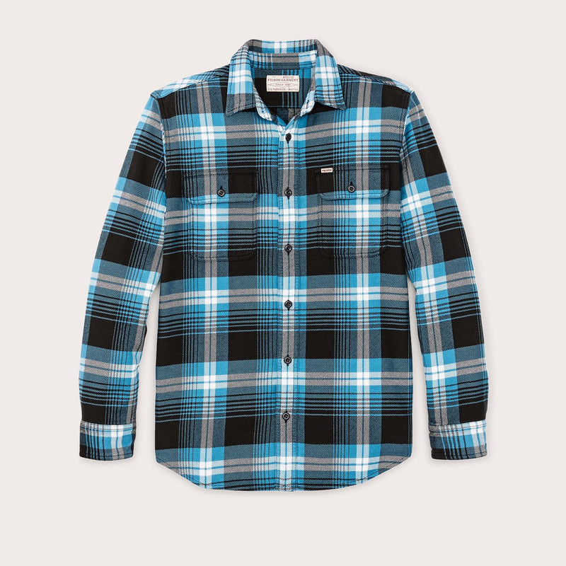 Vintage flannel work shirt di Filson | Blue black (Blue)