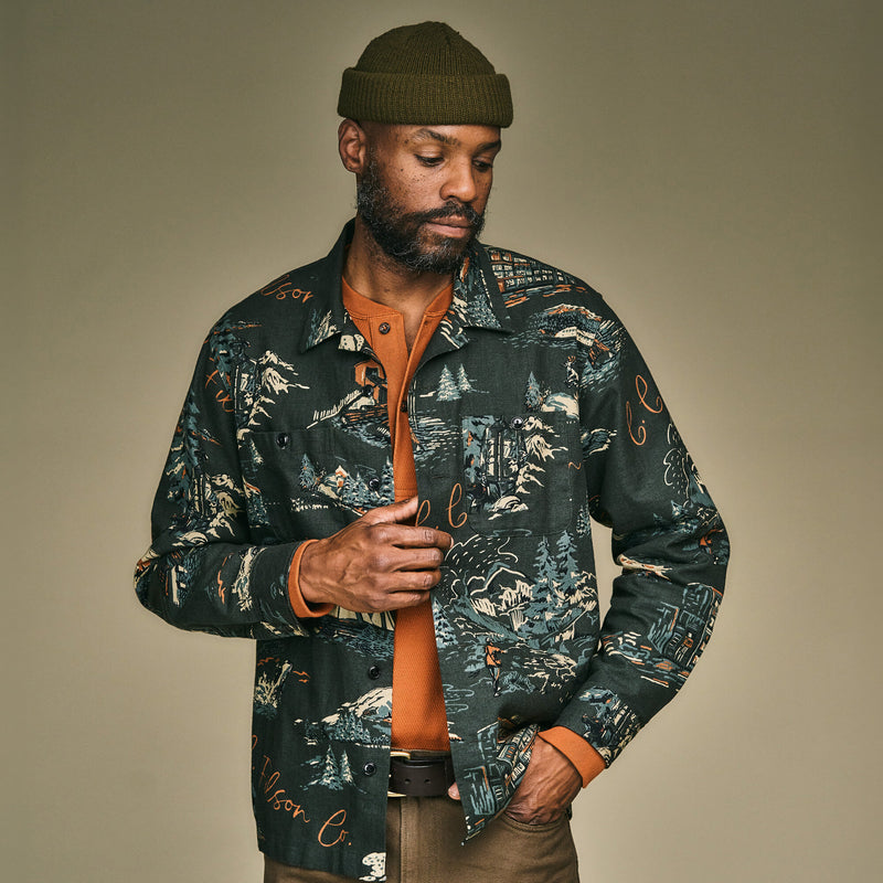 Elk heights camp shirt par Filson | Green northwest (Multicolour)
