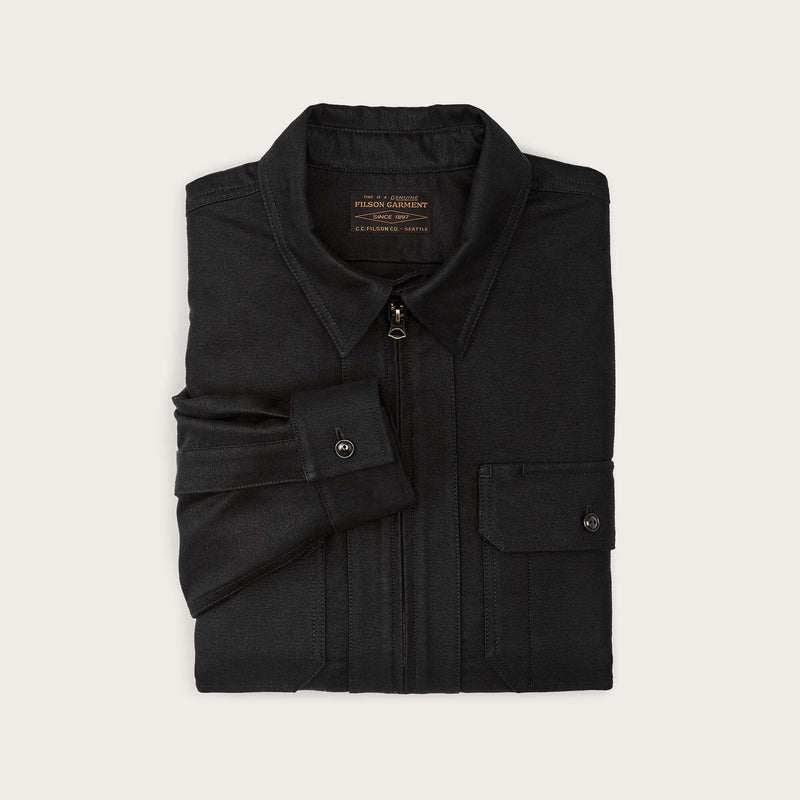 Moleskin quarter zip shirt by Filson | Black (Black)