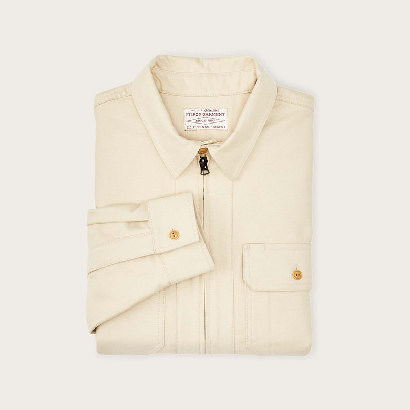 Moleskin quarter zip shirt by Filson | Khaki (Beige)
