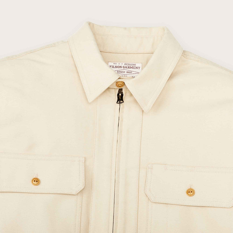 Moleskin quarter zip shirt by Filson | Khaki (Beige)