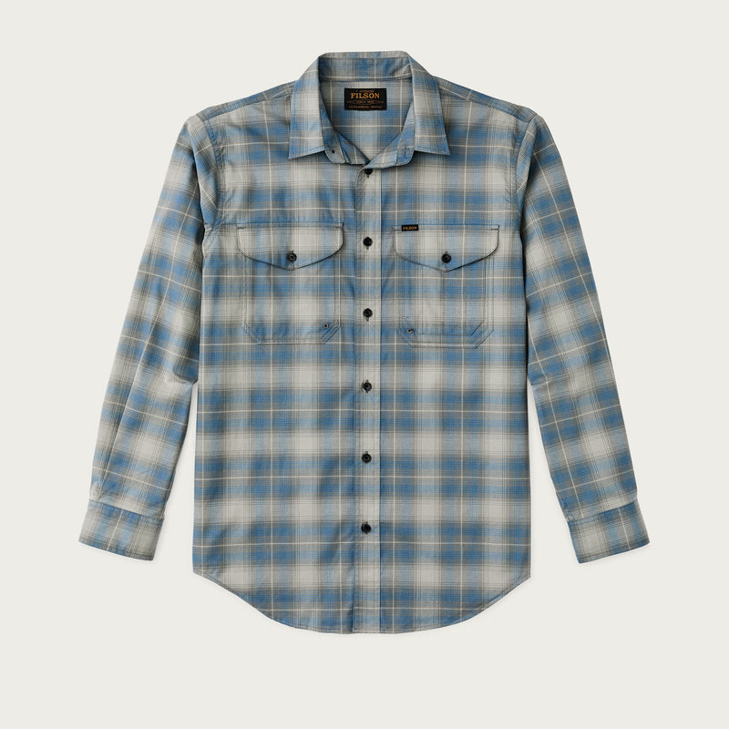 Twin lakes sport shirt by Filson | Blue / gray plaid (Blue)