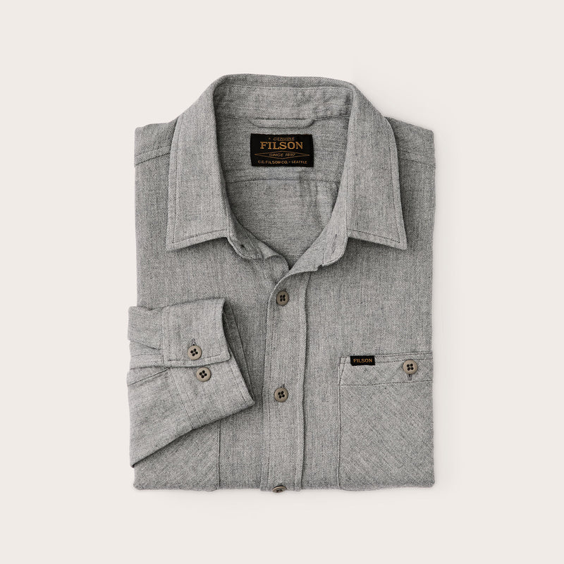 The rangeland flannel shirt by Filson | Light heather gray (Grey)