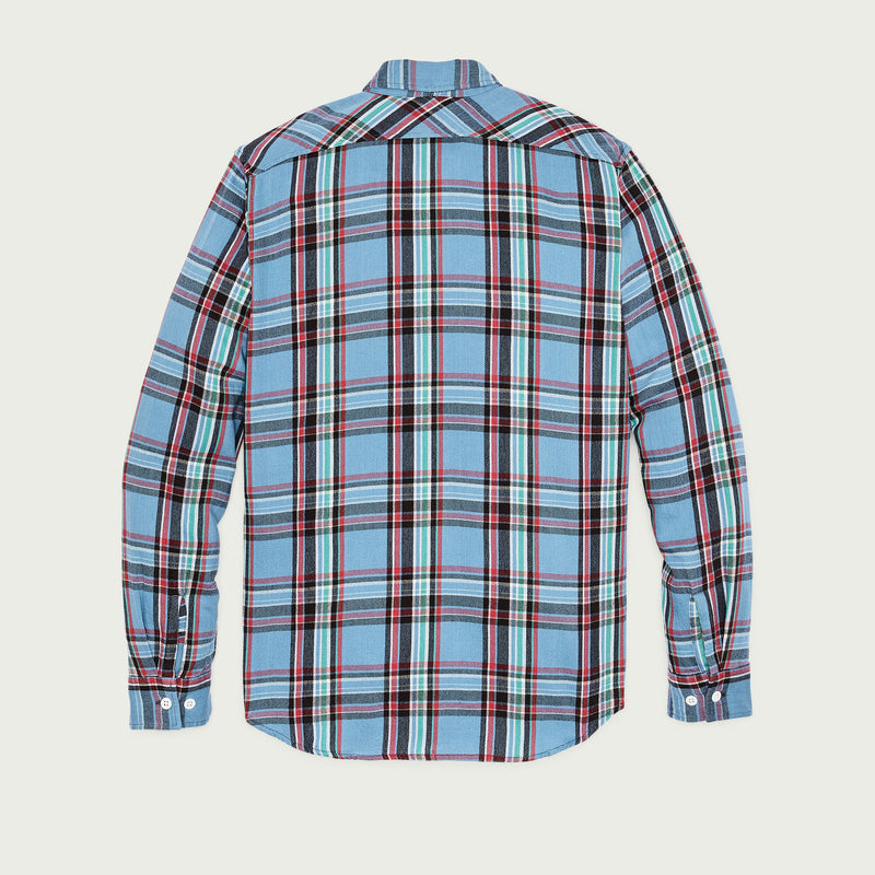 The rangeland flannel shirt by Filson | Light blue / red pla (Blue)
