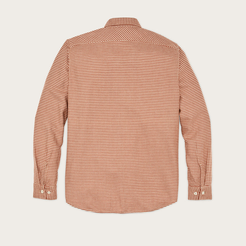 The rangeland flannel shirt by Filson | Salmon / oat houndst (Orange)