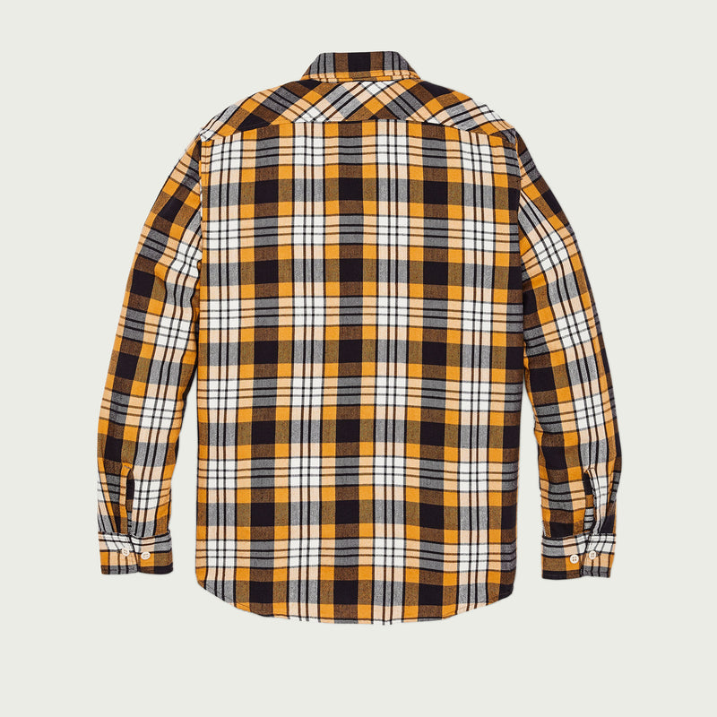 The rangeland flannel shirt von Filson | Yellow / faded black plaid (Orange)
