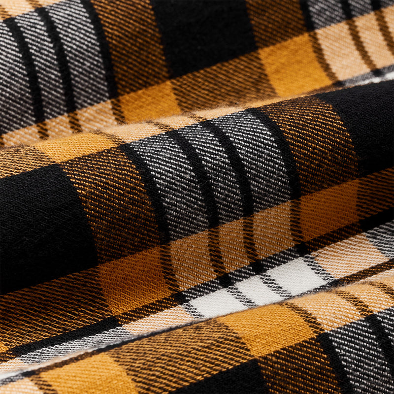 The rangeland flannel shirt von Filson | Yellow / faded black plaid (Orange)