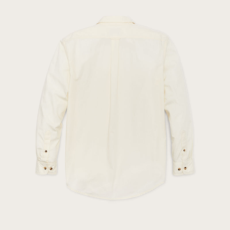 Filson's washed feather cloth shirt by Filson | Ivory (Beige)