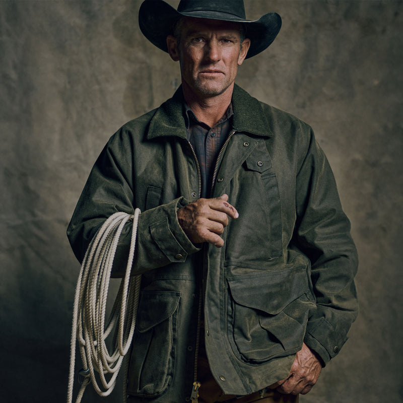 Tin cloth field jacket by Filson | Otter green (Green)