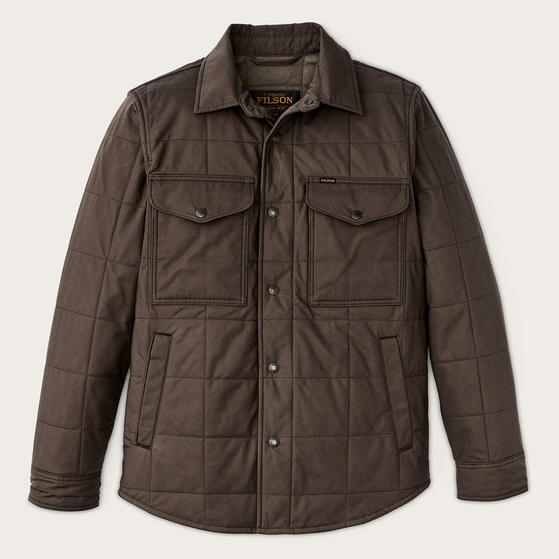 Cover cloth quilted jac-shirt by Filson | Slate black (Brown)