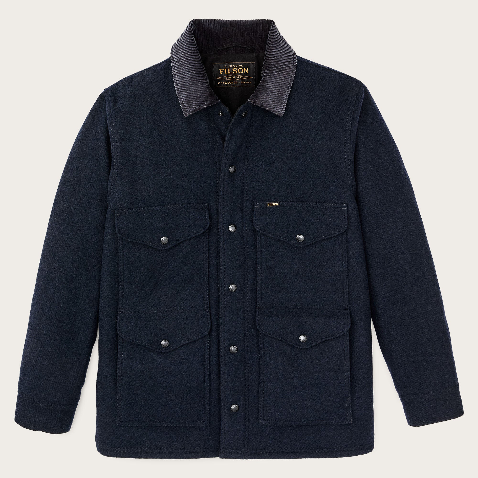 FILSON ウールジャケット ネイビー Spokane insulated cruiser by Filson | Navy (Blue)
