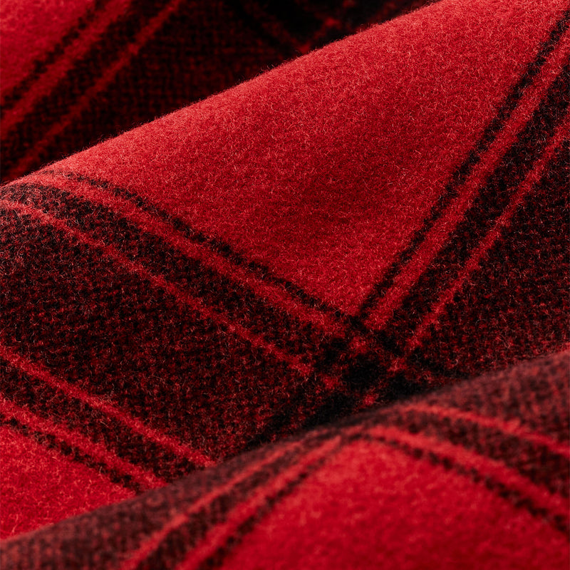 Giacca cruiser isolante spokane di Filson | Red / black windowpa (Red)