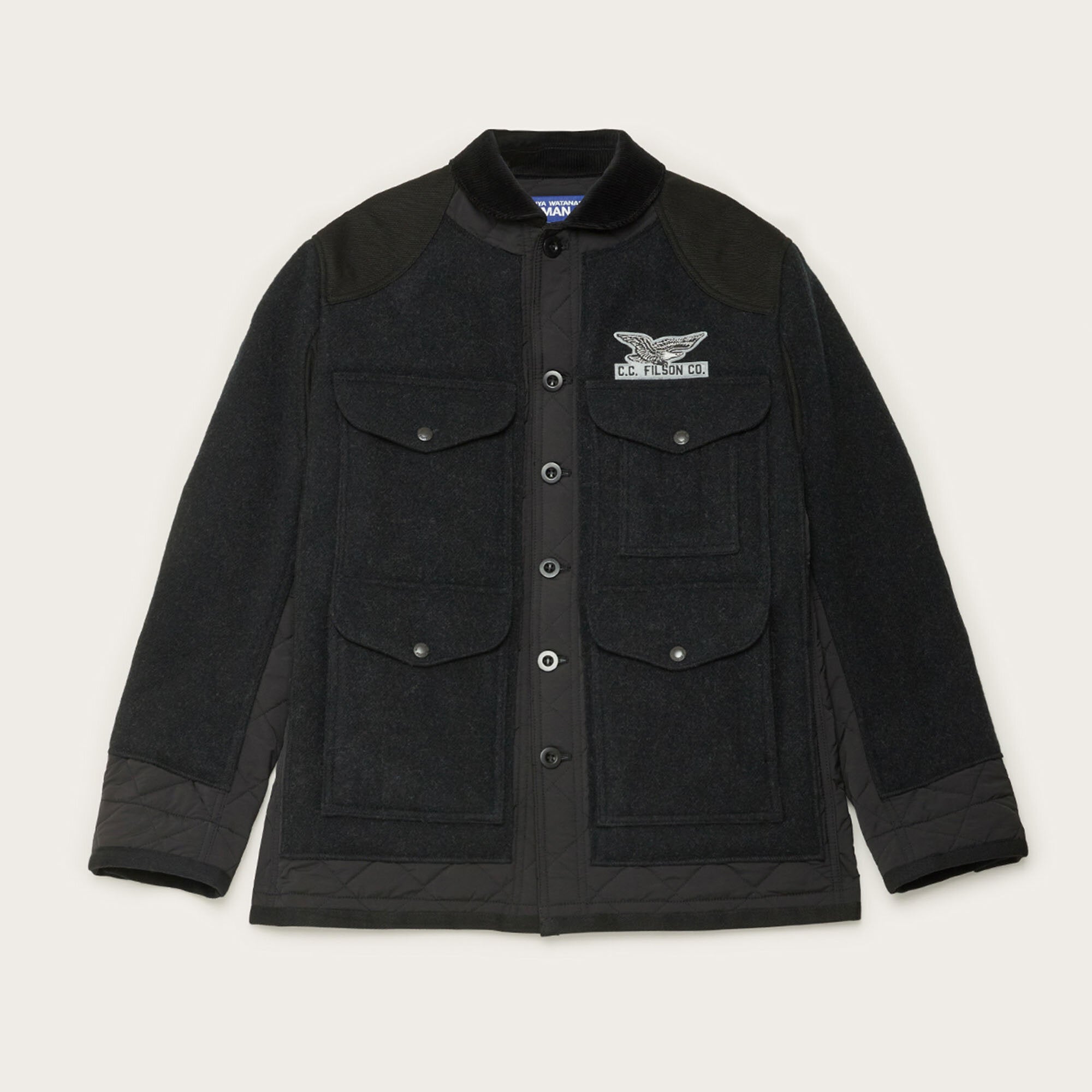 Filson x junya watanabe padded wool jacket by Filson | Charcoal