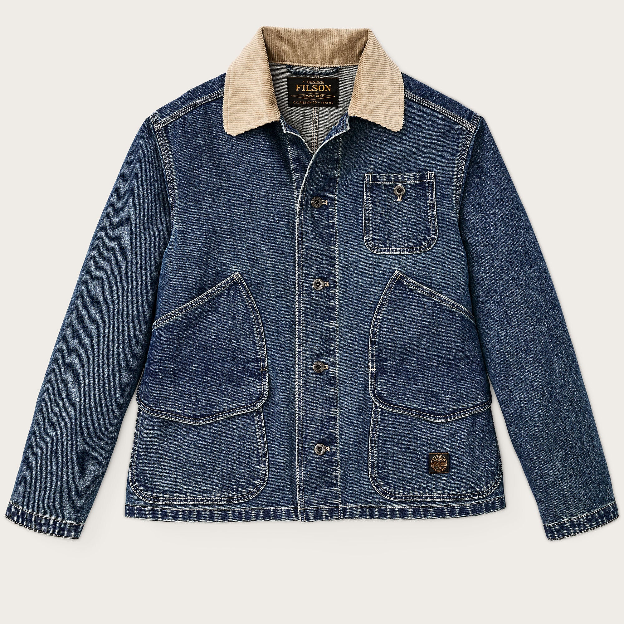 11-oz. denim outfitter jacket by Filson | Light indigo (Blue)