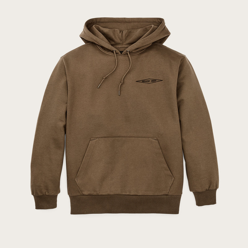 Prospector embroidered hoodie di Filson | Dark tan diamon (Brown)