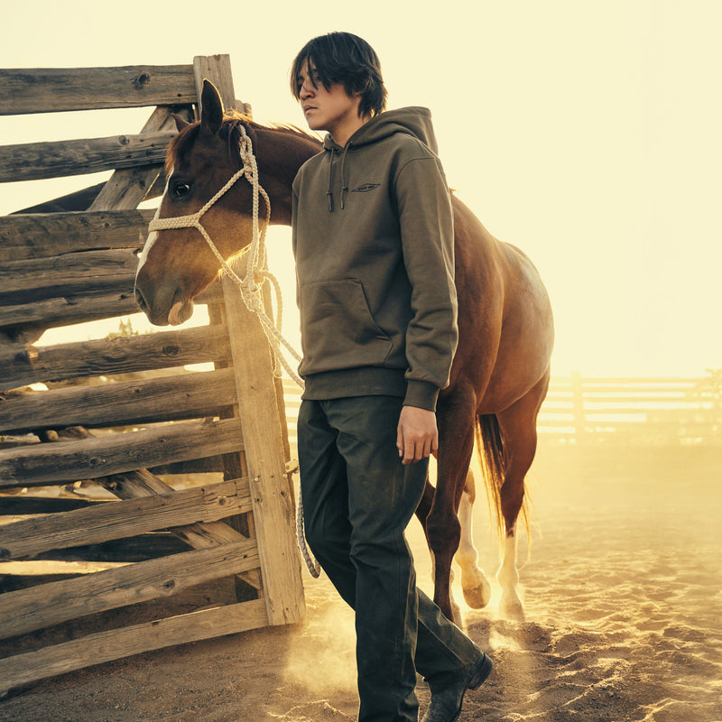 Prospector embroidered hoodie di Filson | Dark tan diamon (Brown)