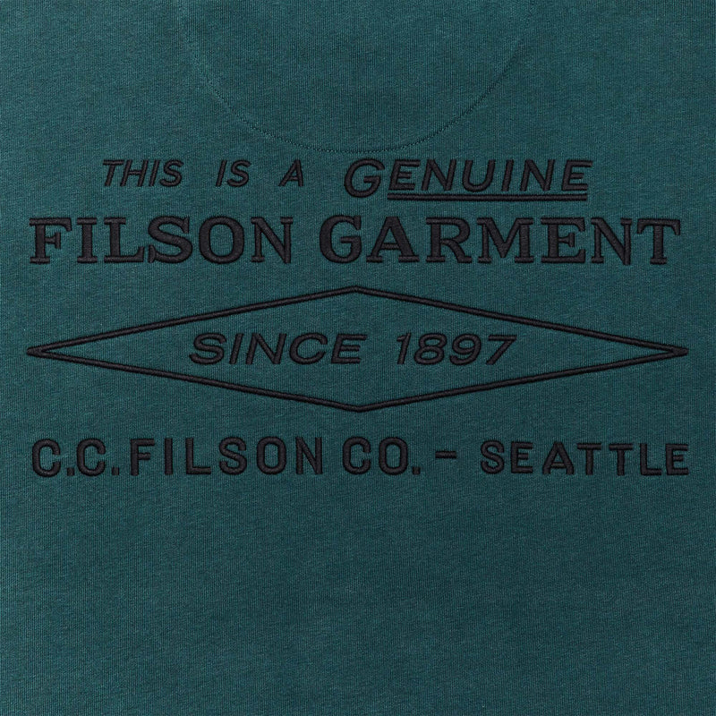 Prospector embroidered hoodie di Filson | Ponderosa pine (Green)
