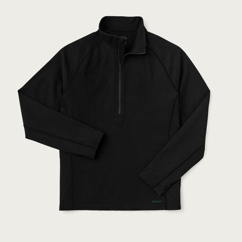 400g merino wool half-zip von Filson | Black (Black)