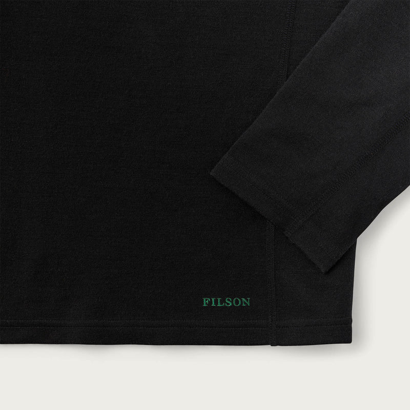 400g merino wool half-zip von Filson | Black (Black)