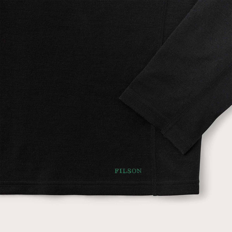 400g merino wool half-zip von Filson | Black (Black)