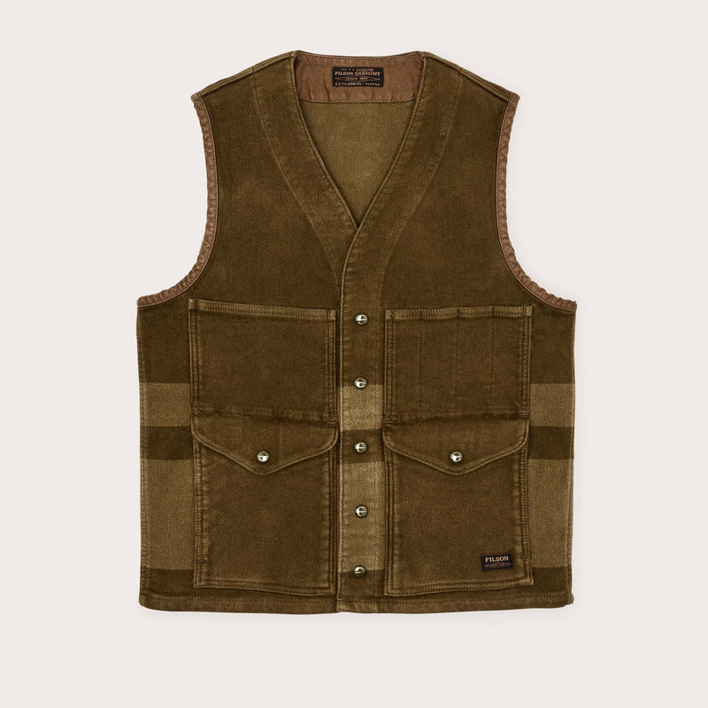 Beartooth cruiser vest di Filson | Marsh olive bla (Brown)
