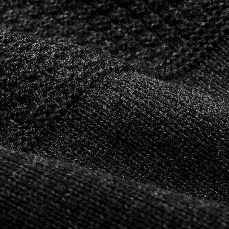 Wool roll neck fisherman's sweater di Filson | Charcoal heather (Grey)