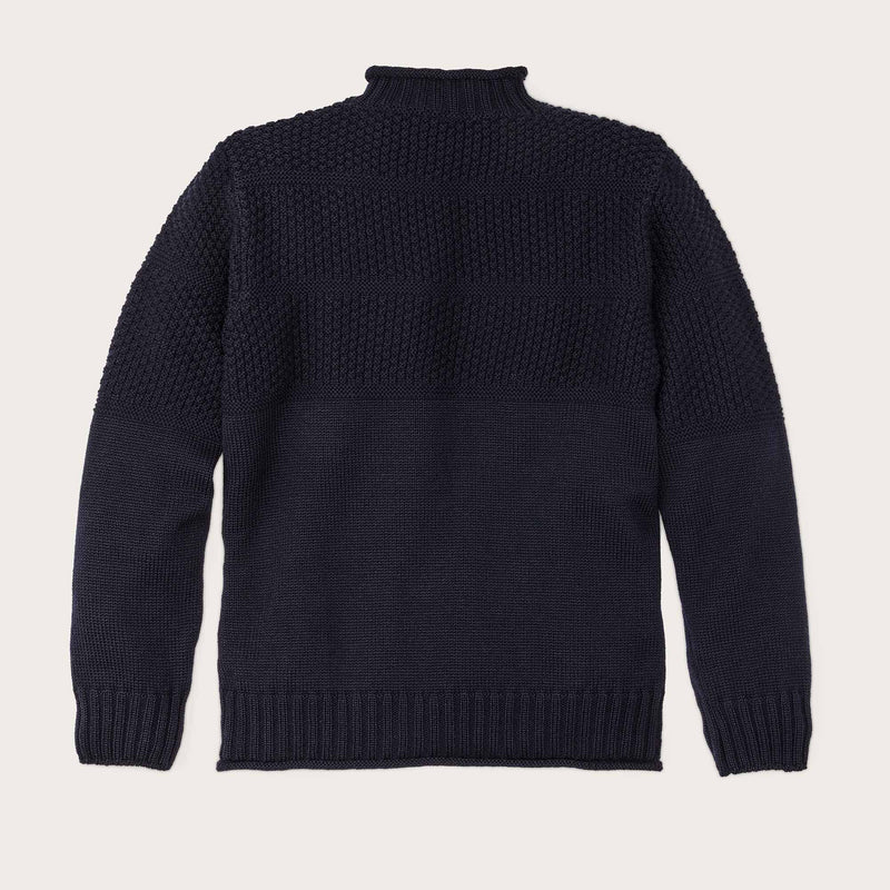 Wool roll neck fisherman's sweater di Filson | Navy (Blue)