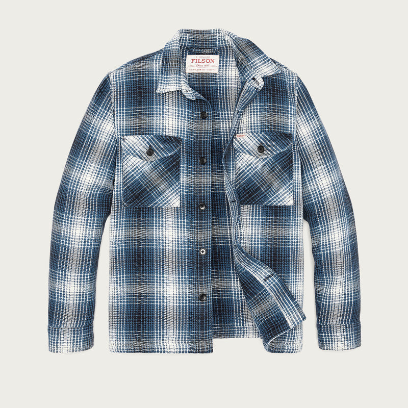 Deer island jac-shirt par Filson | Cobalt / natural shadow plaid (Blue)