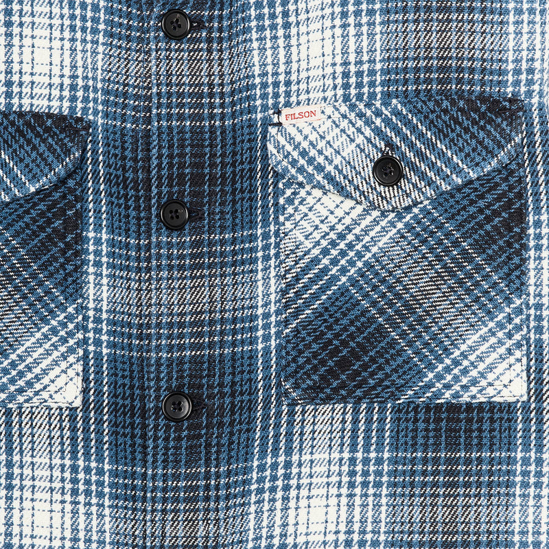 Deer island jac-shirt par Filson | Cobalt / natural shadow plaid (Blue)