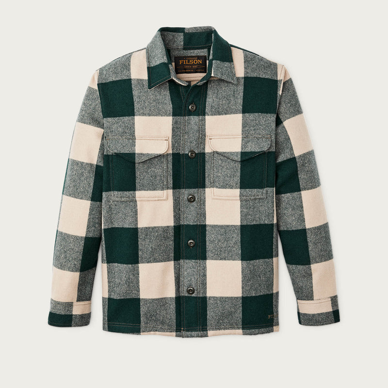 Wool jac-shirt by Filson | Pine / beige check (Beige)