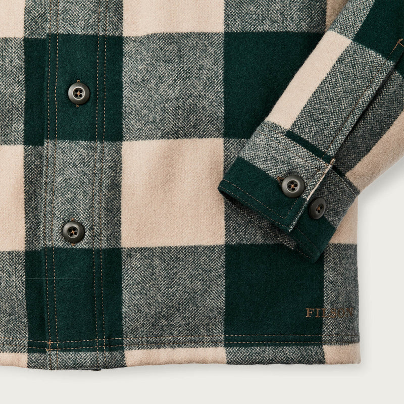 Wool jac-shirt by Filson | Pine / beige check (Beige)
