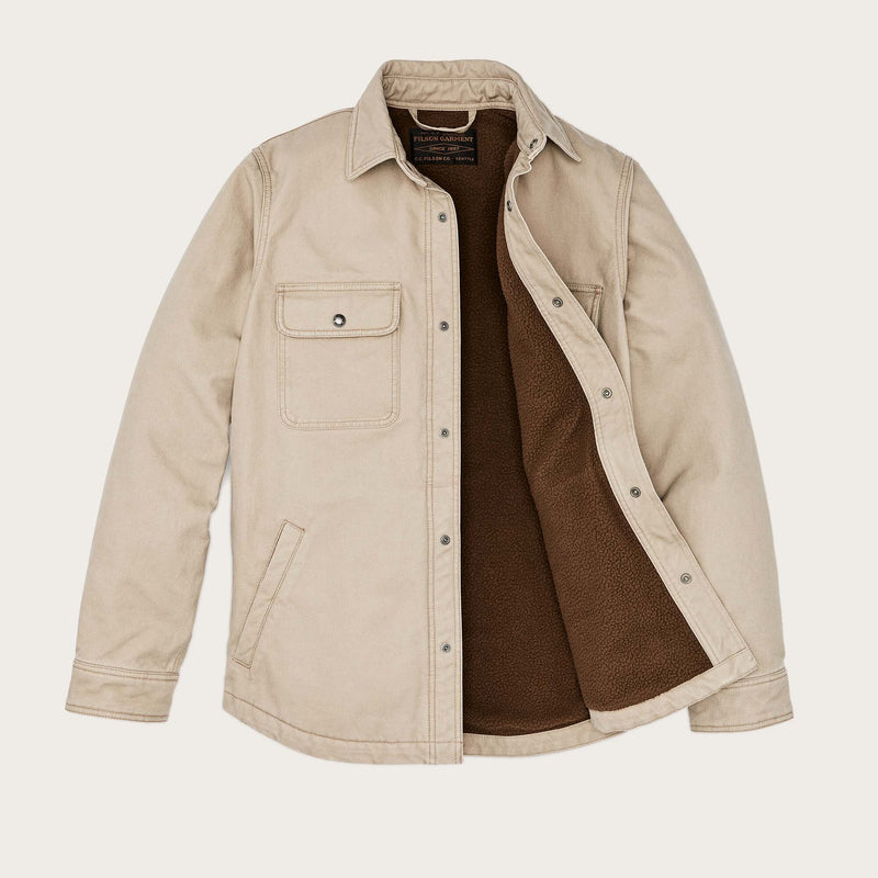Fleece-lined jac-shirt di Filson | Gray khaki (Beige)