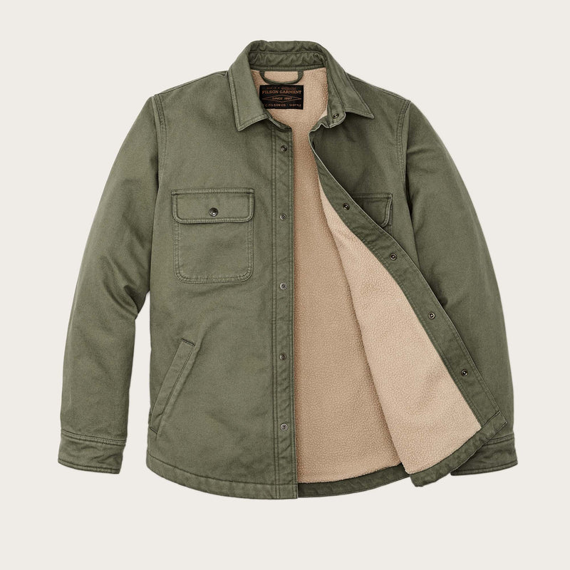 Fleece-lined jac-shirt par Filson | Service green (Green)