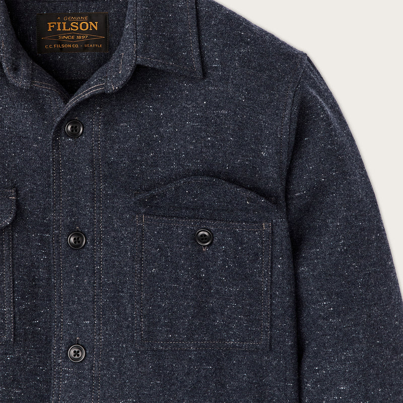 Heathered wool jac-shirt di Filson | Blue heather (Blue)