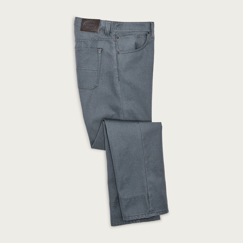 Dry tin cloth 5-pocket pants by Filson | Storm blue (Grey)