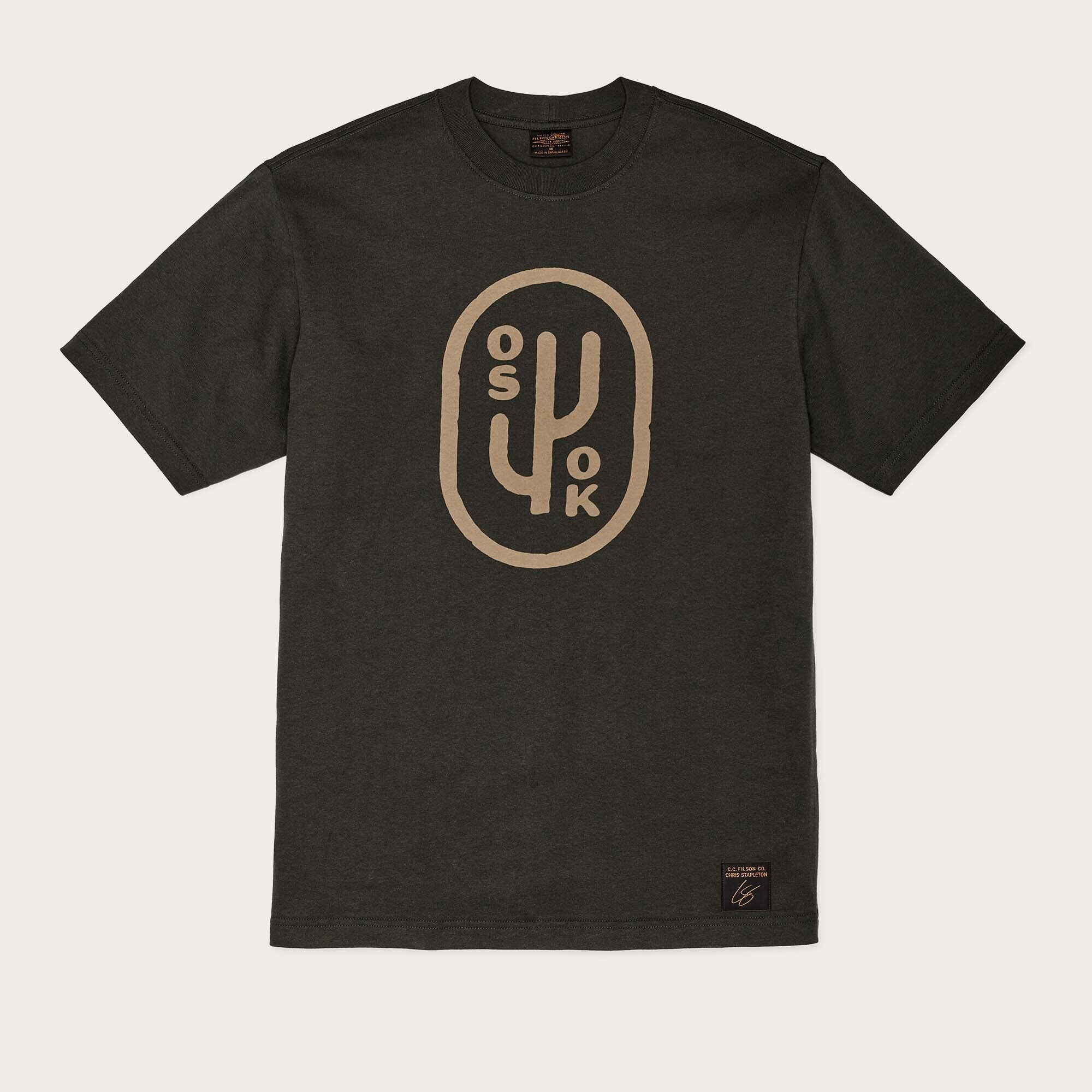 Tシャツ・カットソー FILSON Men T-shirt Black FMTEE0112 K 0077 001 FILSON: T-shirt men - Black | Filson t-shirt FMTEE0112 K