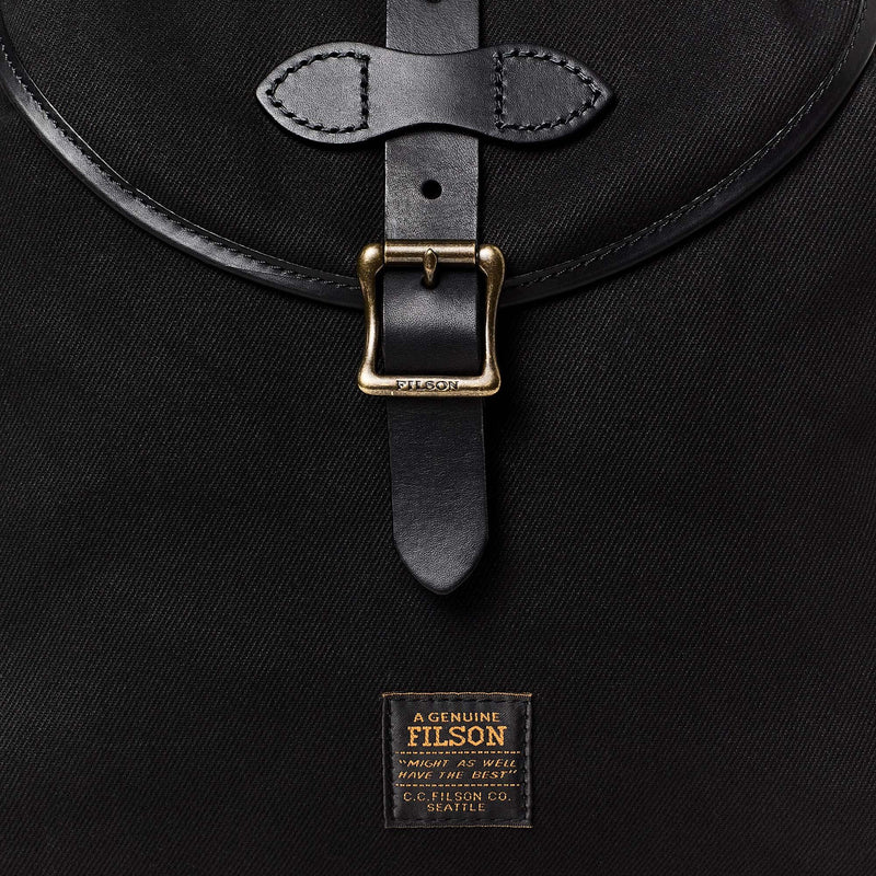 Rugged twill drawstring backpack di Filson | Black (Black)